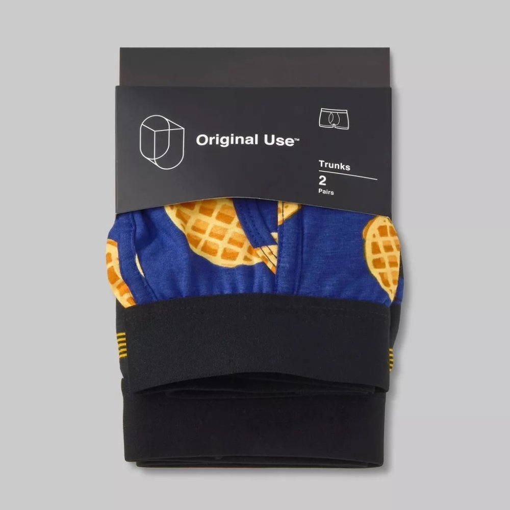 Men's Striped Waffles Trunks 2pk Original Use™ Blue